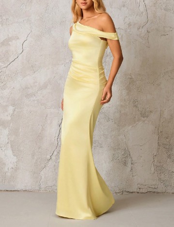Rochie lunga Parthea, galben