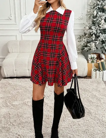 Rochie scurta SHEIN, rosu
