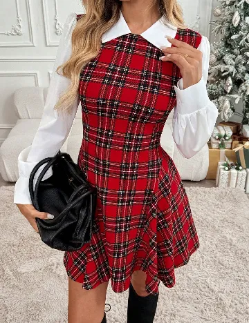 Rochie scurta SHEIN, rosu