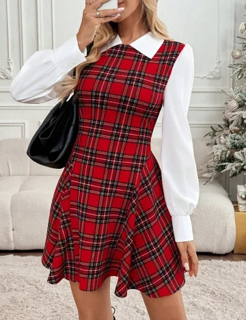Rochie scurta SHEIN, rosu