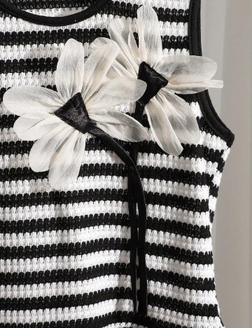 Compleu Shein Kids, alb/negru