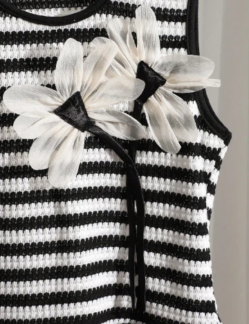Compleu Shein Kids, alb/negru