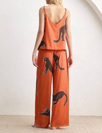 Pijama SHEIN, portocaliu