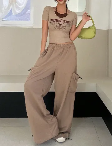 Pantaloni Dazy, maro