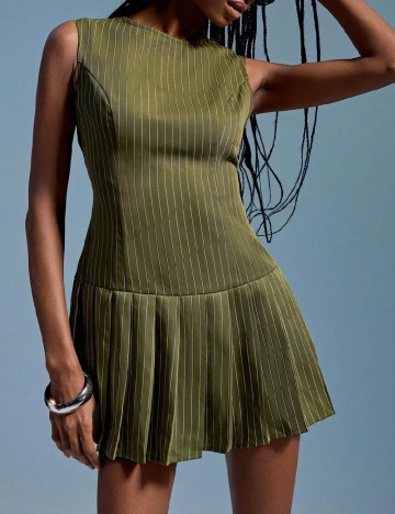 Rochie scurta Aveloria, verde