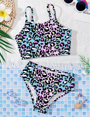 Costum de baie Shein Kids, mix culori