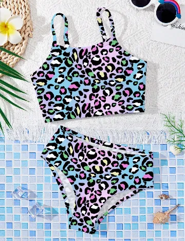 Costum de baie Shein Kids, mix culori