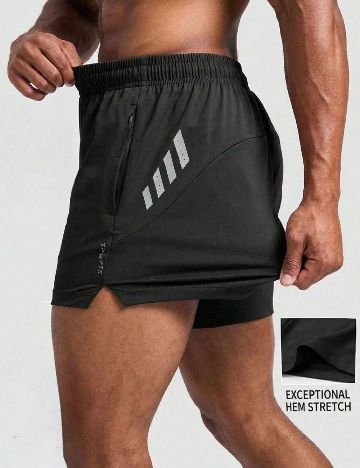 Pantaloni scurti SHEIN, negru
