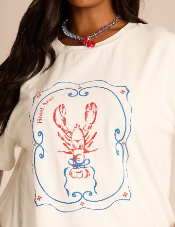 Tricou SHEIN CURVE, alb