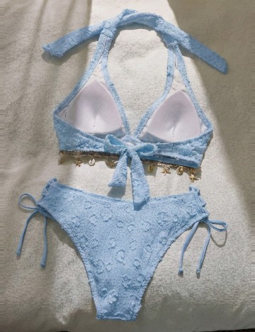 Costum de baie SHEIN, albastru