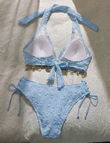 Costum de baie SHEIN, albastru