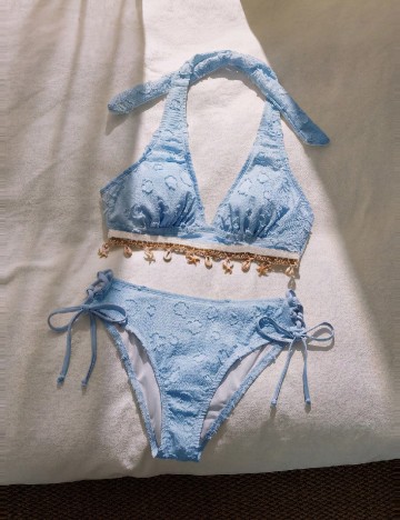 Costum de baie SHEIN, albastru