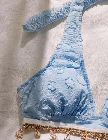 Costum de baie SHEIN, albastru