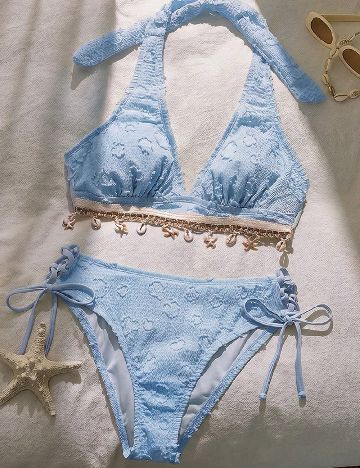 Costum de baie SHEIN, albastru