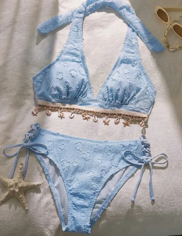 Costum de baie SHEIN, albastru