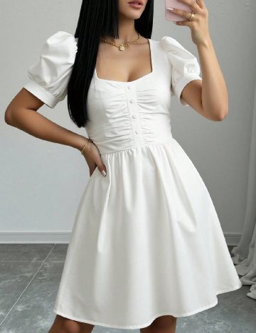 Rochie scurta SHEIN, alb