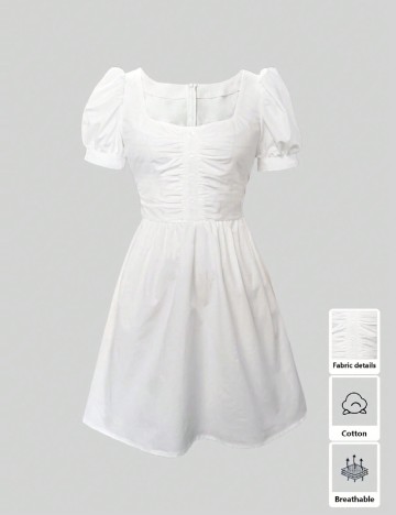 Rochie scurta SHEIN, alb