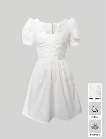 Rochie scurta SHEIN, alb