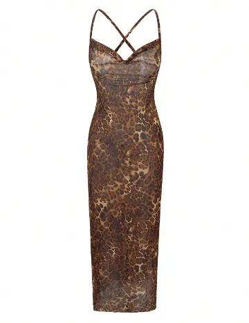 Rochie lunga SHEIN, animal print