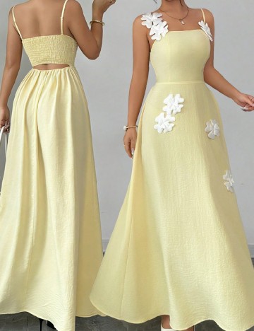 Rochie lunga SHEIN, galben