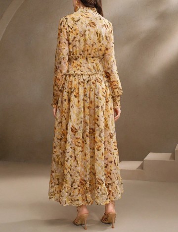 Rochie lunga Anewsta, mix culori