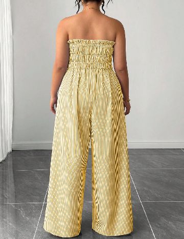 Salopeta SHEIN CURVE, galben
