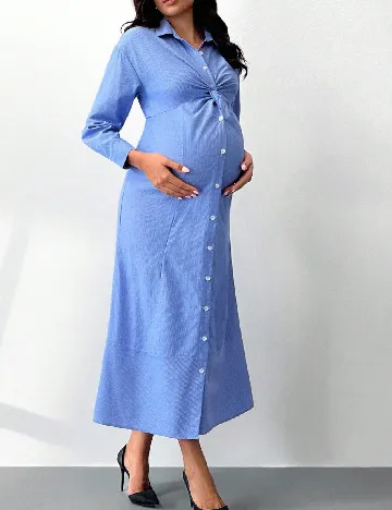 Rochie medie SHEIN Maternity, albastru