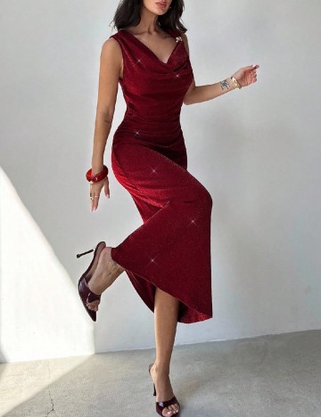 Rochie lunga SHEIN, rosu