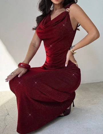 Rochie lunga SHEIN, rosu