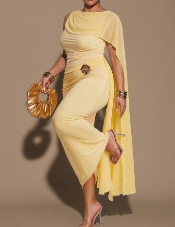 Rochie lunga SHEIN CURVE, galben