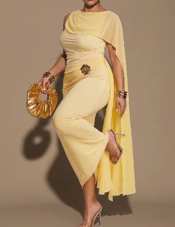Rochie lunga SHEIN CURVE, galben