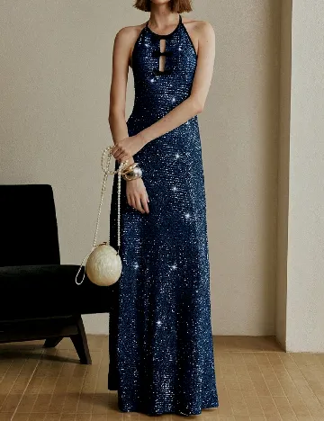 Rochie lunga SHEIN, bleumarin