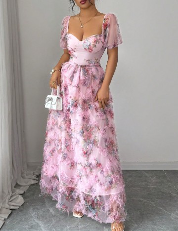 Rochie lunga SHEIN, roz