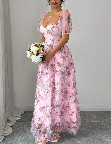 Rochie lunga SHEIN, roz