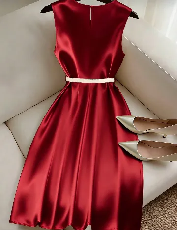 Rochie medie SHEIN, rosu