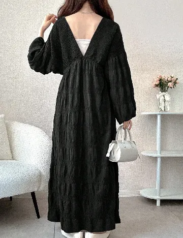 Rochie lunga Dazy, negru