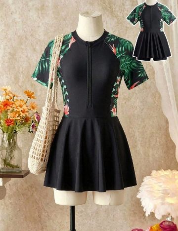 Costum de baie Shein Kids, mix culori