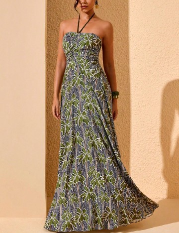 Rochie lunga SHEIN, verde
