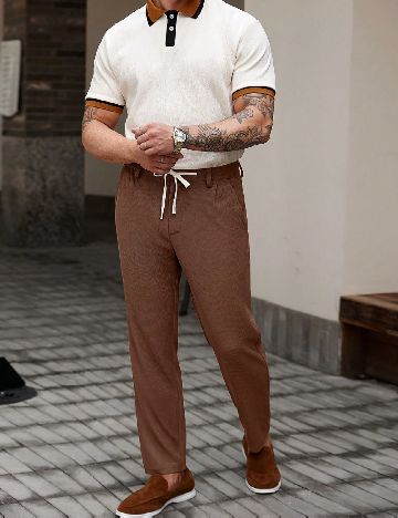 Pantaloni SHEIN, maro