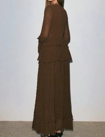 Rochie lunga SHEIN, maro