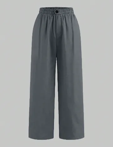 Pantaloni SHEIN CURVE, gri petrol