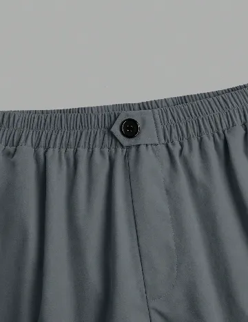 Pantaloni SHEIN CURVE, gri petrol