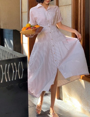 Rochie medie SHEIN, roz
