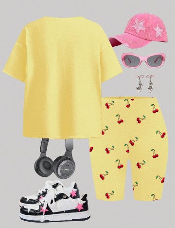 Compleu Shein Kids, galben