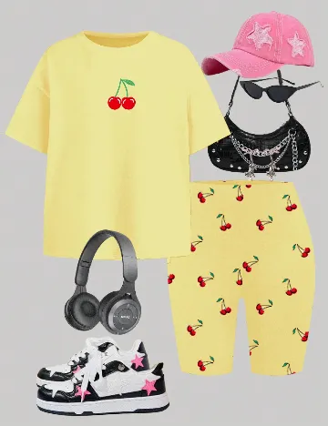 Compleu Shein Kids, galben
