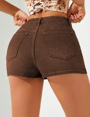 Fusta pantalon SHEIN CURVE, maro