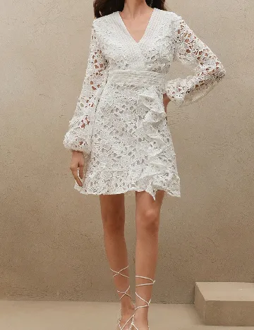 Rochie scurta SHEIN, alb