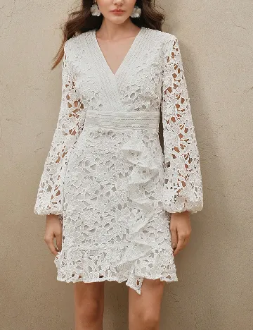 Rochie scurta SHEIN, alb