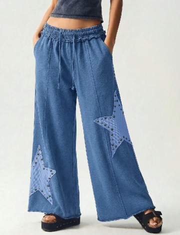 Pantaloni SHEIN, albastru