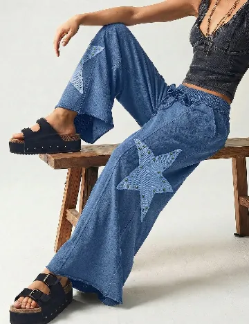 Pantaloni SHEIN, albastru